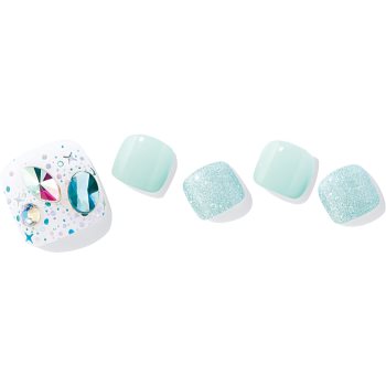 ohora Semi Cured Gel Pedicure Strips P Azure folii autocolante pentru unghii pentru picioare